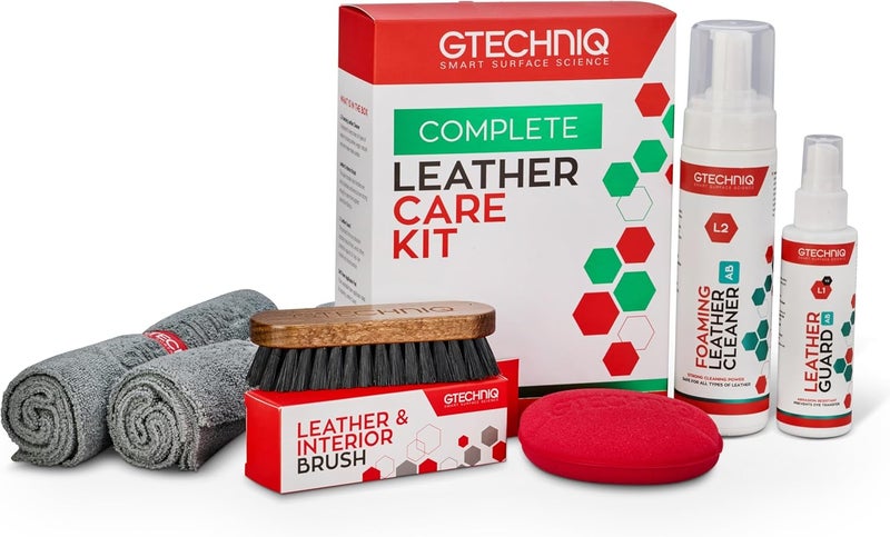 Gtechniq Complete Leather Care Kit - 6-Piece Interior Cleaner with UV Protection - Image 1