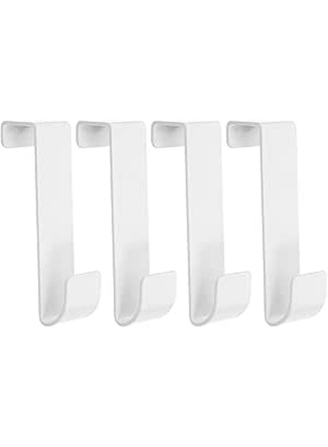 Heavy Duty 4Pcs Black Towel Hooks for Bathroom Shower Cabinet and Closet Storage - Image 1