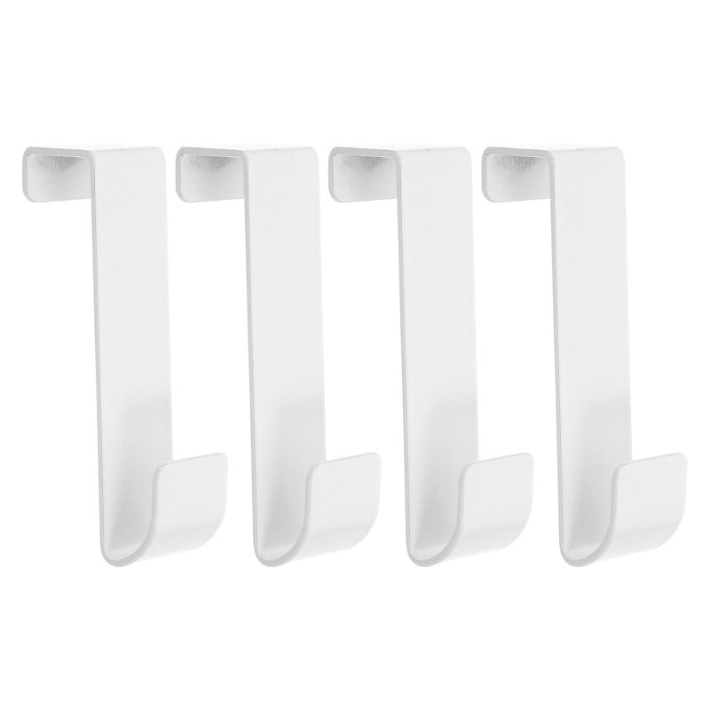 Heavy Duty 4Pcs Black Towel Hooks for Bathroom Shower Cabinet and Closet Storage - Image 2