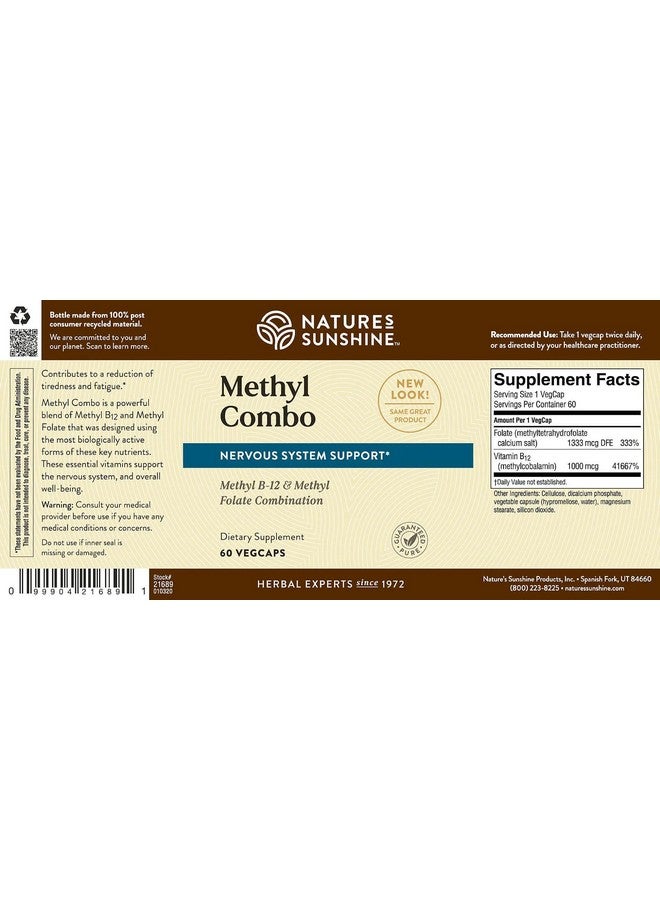 Nature's Sunshine Methyl Combo 60 Capsules - Image 4