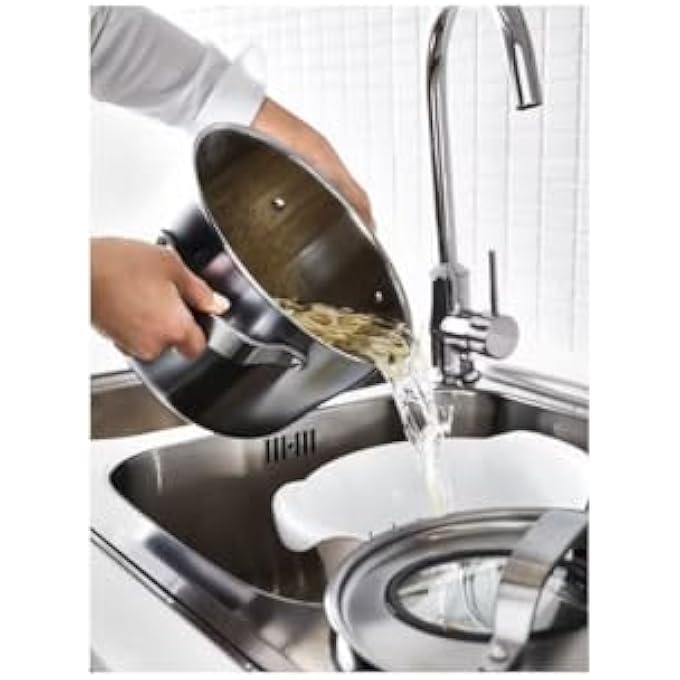 rayihni Pot With Lid Stainless SteelGrey55 L - Image 3