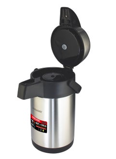 SONASHI 5L Hot & Cold Airpot Flask with High-Quality Stainless Steel Insulation | Easy to Clean Flask with Pump Lid | Hot/Cold 18 & 24 Hours Retention | Pump Flask for Cold Drinks, Tea, Coffee SVF-5000  - Image 2
