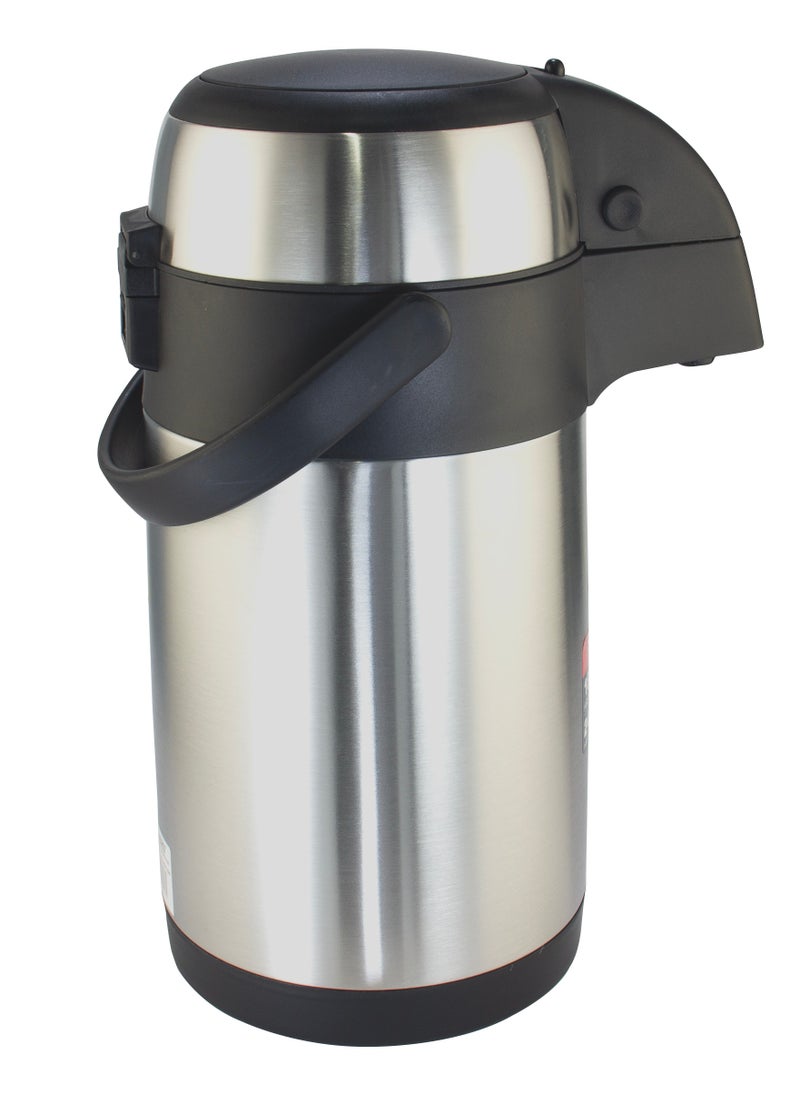 SONASHI - 5L Hot & Cold Airpot Flask with High-Quality Stainless Steel Insulation | Easy to Clean Flask with Pump Lid | Hot/Cold 18 & 24 Hours Retention | Pump Flask for Cold Drinks, Tea, Coffee SVF-5000 - Image 1