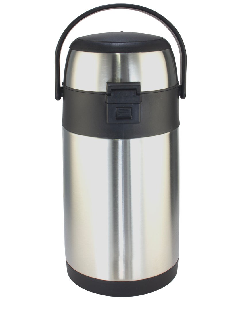 SONASHI - 5L Hot & Cold Airpot Flask with High-Quality Stainless Steel Insulation | Easy to Clean Flask with Pump Lid | Hot/Cold 18 & 24 Hours Retention | Pump Flask for Cold Drinks, Tea, Coffee SVF-5000 - Image 1