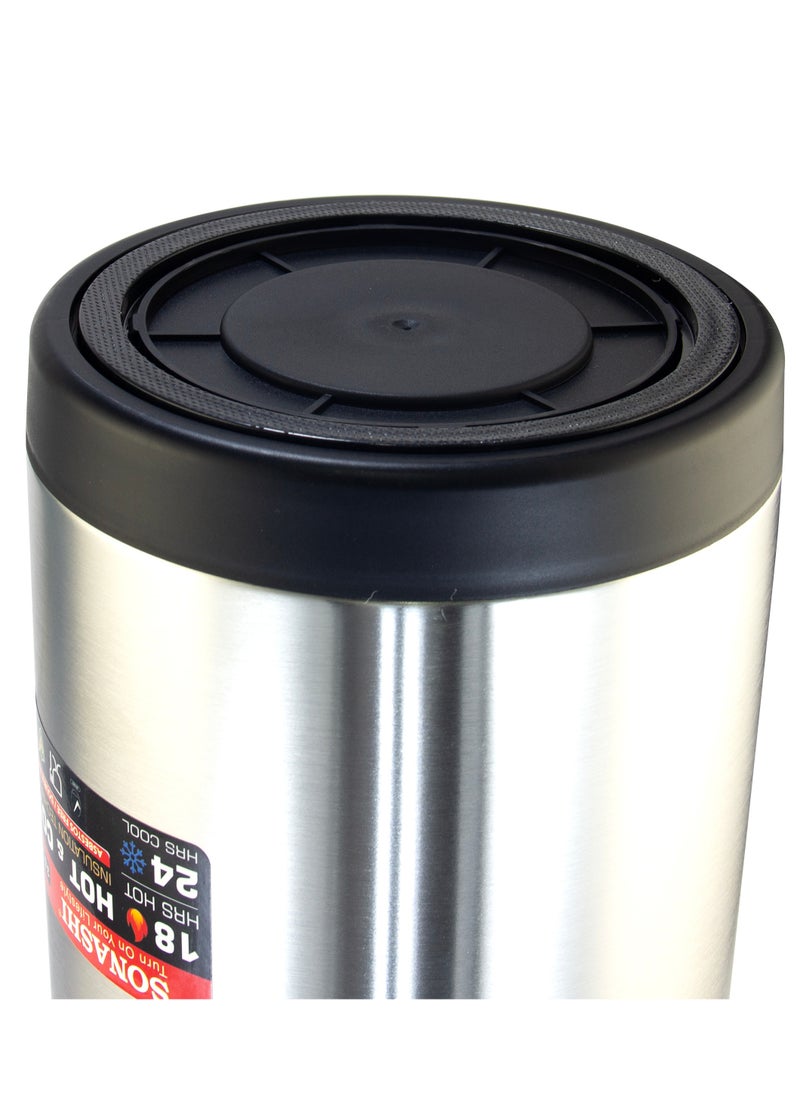 SONASHI - 5L Hot & Cold Airpot Flask with High-Quality Stainless Steel Insulation | Easy to Clean Flask with Pump Lid | Hot/Cold 18 & 24 Hours Retention | Pump Flask for Cold Drinks, Tea, Coffee SVF-5000 - Image 1