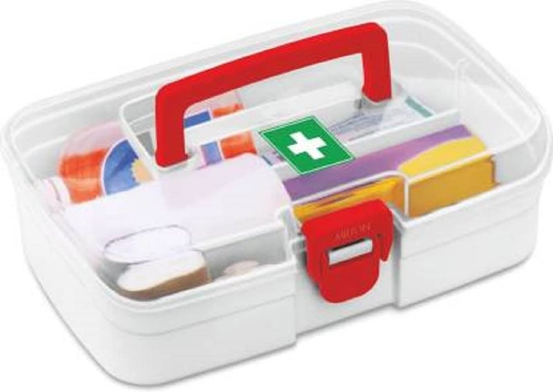 Generic Multi Purpose Regular RectangulaGeneric edicine Box with Handle (White, 236 x 160 x 139 mm)  - Image 3