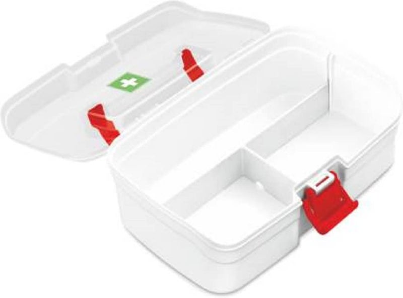 Generic Multi Purpose Regular RectangulaGeneric edicine Box with Handle (White, 236 x 160 x 139 mm)  - Image 2