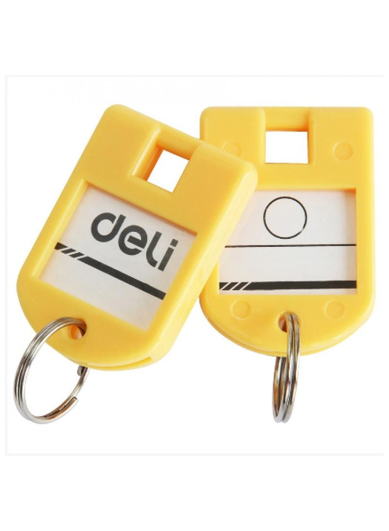 AIWANTO Key Chain Tag Key Plate Plastic Tags Holder Ring Identifier Information Label Card for Bags Clothes Racks and Drawers Multicolor 48pcs - Image 5