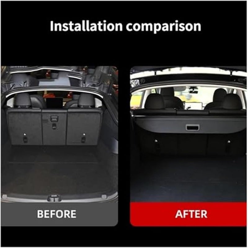 QASULER Rear Trunk Cargo Cover for Subaru Forester SK 2019-2022 - Image 3