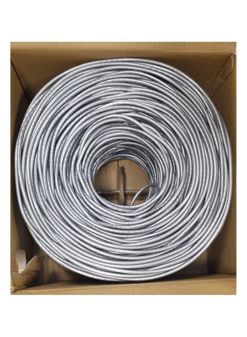 FUJISHKA CAT6 Ethernet Cable – 305 Meters, Silver Gray, 23AWG, 70 Core, High-Speed LAN Cable for Home & Office Networking, CCTV, and Telecommunication - Image 2