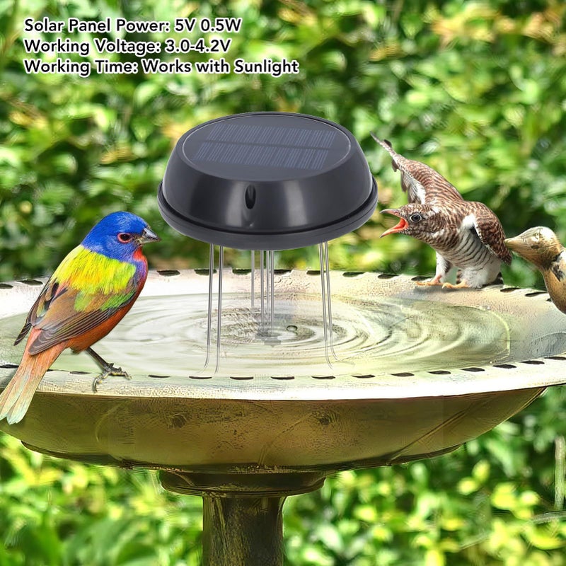 Solar Water Agitator Wiggler For Bird Bath Garden Pond 5V 0 5W With Bracket - Image 5