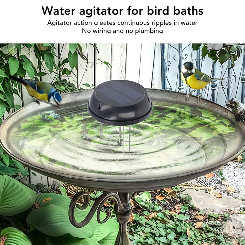 Solar Water Agitator Wiggler For Bird Bath Garden Pond 5V 0 5W With Bracket - Image 3