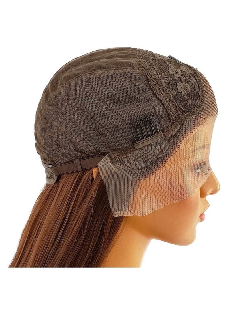 Estelle - 24 Big Curly Wavy Supreme Free Parting HD Lace Frontal Wigs With Baby Hair High Temperature Synthetic Wigs For Black Women 180% Density Natural Black Color Wigs Natural Black 1B - Image 1