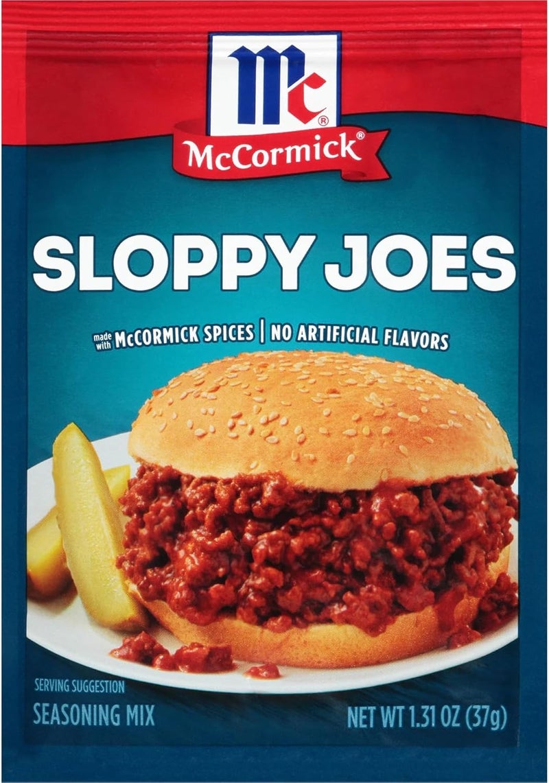McCormick Sloppy Joes Seasoning Mix - 6 Pack of 1.31 Oz Each - Image 1