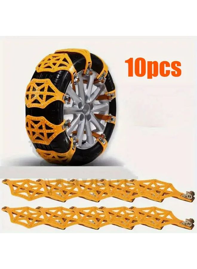 Universal Anti Slip Snow Chains 5 Packs for SUV Sedan Van Winter Emergency Traction - Image 5