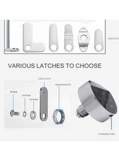Generic Cabinet Coded Lock, Electronic Digital Lock Mechanical Keyless Drawer Lock Touch Screen Password Lock for Cabinet Mailbox File Sauna Drawer School Lockers DIY Wooden Furniture Privacy Lock  - Image 5