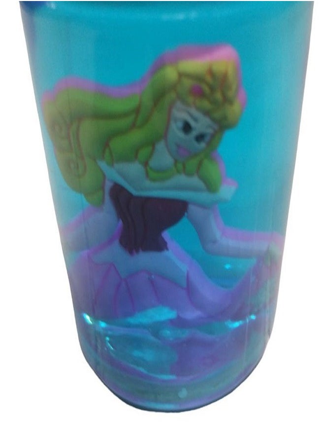 Smart Slime Crystal Mud with squishy Character in a Plastic Jar Princesses Style (Blue)  - Image 2