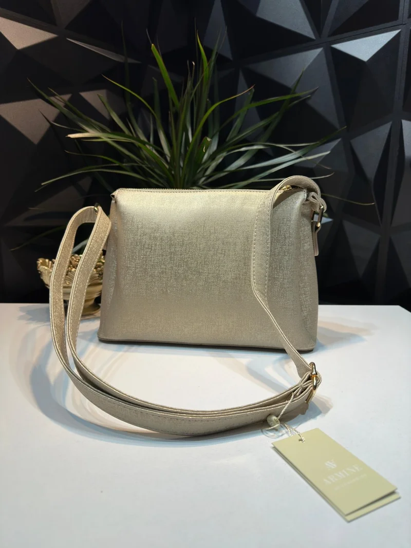ARMINE ARM.366.KRM Special Color Combination Hand and Shoulder Bag Designed Artificial Leather Ladies Shoulder Bag
