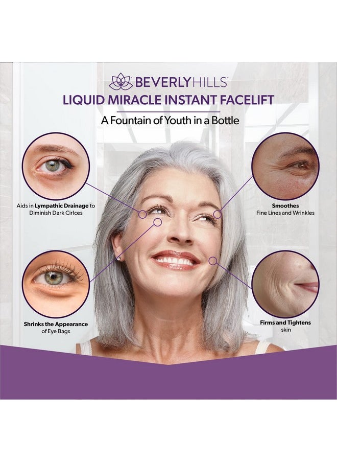 Beverly Hills Instant Facelift Anti Aging Eye Serum Treatment For Dark Circles, Puffy Eyes, Wrinkles, Under Eye Bags, Fine Lines, And Crows Feet | 30Ml (120 Days Supply)  - Image 2
