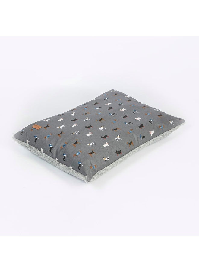 Danish Design FatFace Marching Dogs Super Soft Sustainable Dog Duvet Blanket - Medium Grey - Image 3