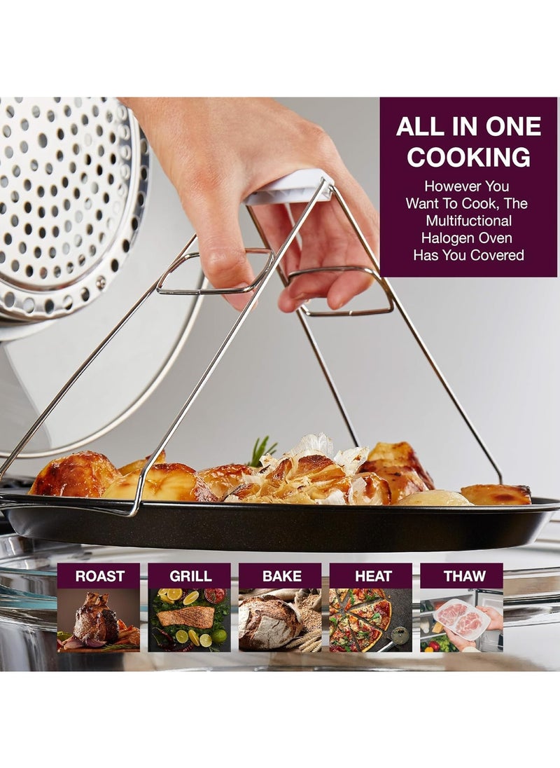 Generic - Digital Oven, Convection Oven with Spare Bulb and Accessories, Self Cleaning Function, Recipes, Adjustable Temp and Timer, Incl 5L Extender Ring Rack Tray - Image 1