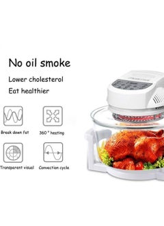 Generic Digital Oven, Convection Oven with Spare Bulb and Accessories, Self Cleaning Function, Recipes, Adjustable Temp and Timer, Incl 5L Extender Ring Rack Tray  - Image 4