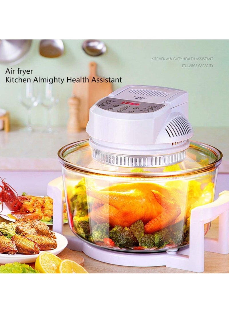 Generic - Digital Oven, Convection Oven with Spare Bulb and Accessories, Self Cleaning Function, Recipes, Adjustable Temp and Timer, Incl 5L Extender Ring Rack Tray - Image 1