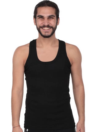 Tutku Male Rib Athlete 102 6 Pack | Black  - Image 1