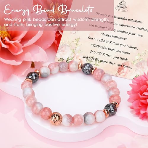 Saineron 70th Birthday Gifts for Women Classy 70th Birthday Gifts for 70 Year Old Woman Cool 70 and Fabulous Gift Ideas for Mom Unique 1956 Decorations for Women 70s Accessories for Female Ladies Her - Image 4