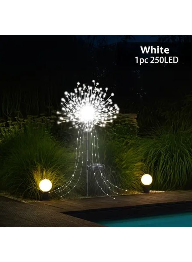 White 250 LEDs Solar Outdoor Fairy Lights Motion Sensor Dimmable 8 Modes for Christmas Halloween - Image 1