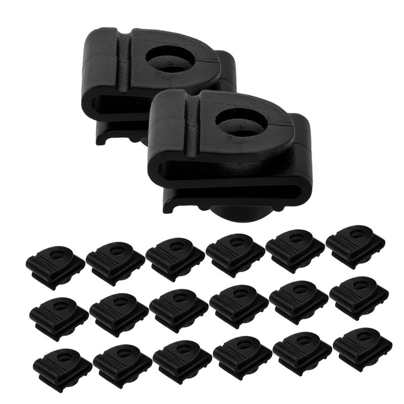 VOSAREA 20pcs U-Shaped Plastic Retainer Clips for Automotive Splash Plates Fasteners for Wheel Arch Covers Loosening Design Lower Guard Plate Clips - Image 1