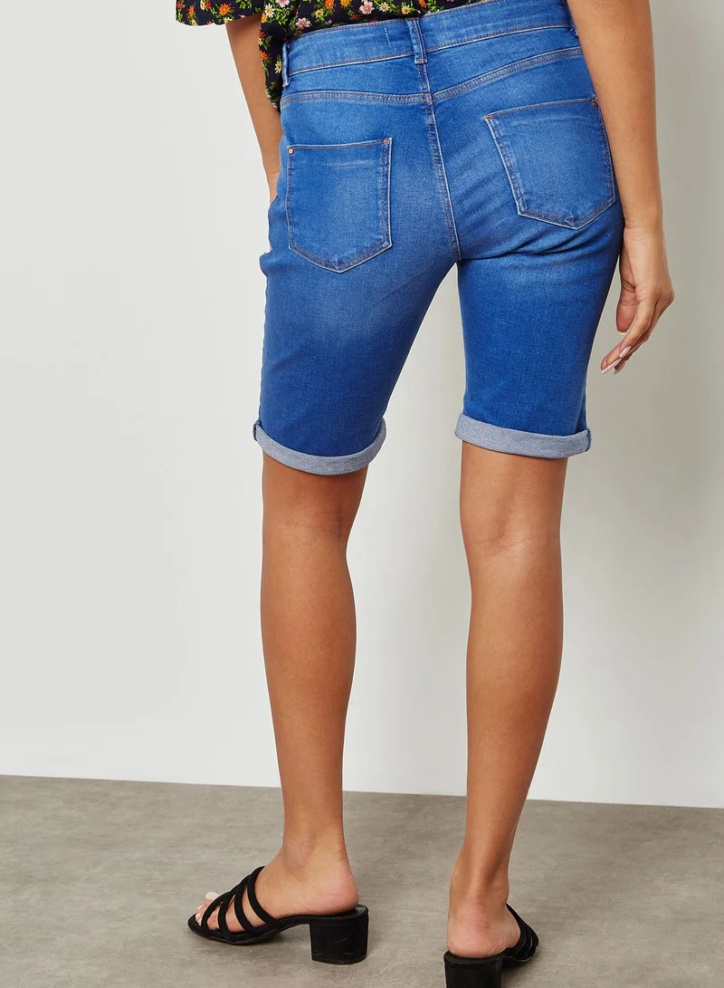 DOROTHY PERKINS Long Denim Shorts