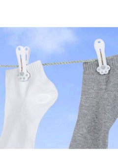 SYOSI Plastic Clothespins Laundry Clothes Pins-24 Pack, Traceless Clothes Pegs, Bag Clips, Food Package Clip, with Cat Claw Pattern(Pink & Gray)  - Image 3