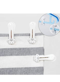 SYOSI Plastic Clothespins Laundry Clothes Pins-24 Pack, Traceless Clothes Pegs, Bag Clips, Food Package Clip, with Cat Claw Pattern(Pink & Gray)  - Image 5