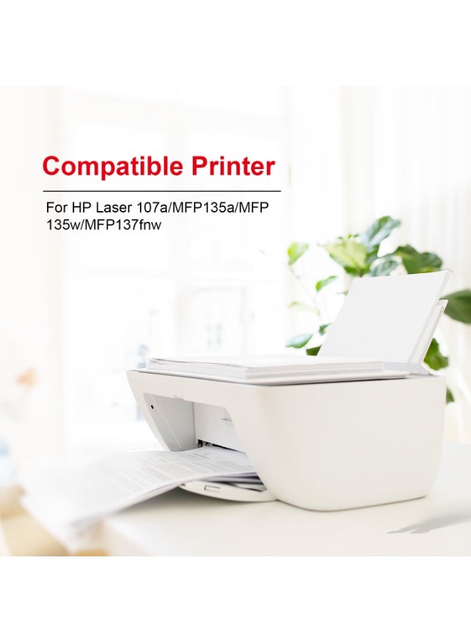 ACO 4PCS W1106A Compatible Toner Cartridge With Chip 106A For HP LaserJet 107a MFP 135a MFP 135w MFP 137fnw Printer - Image 3