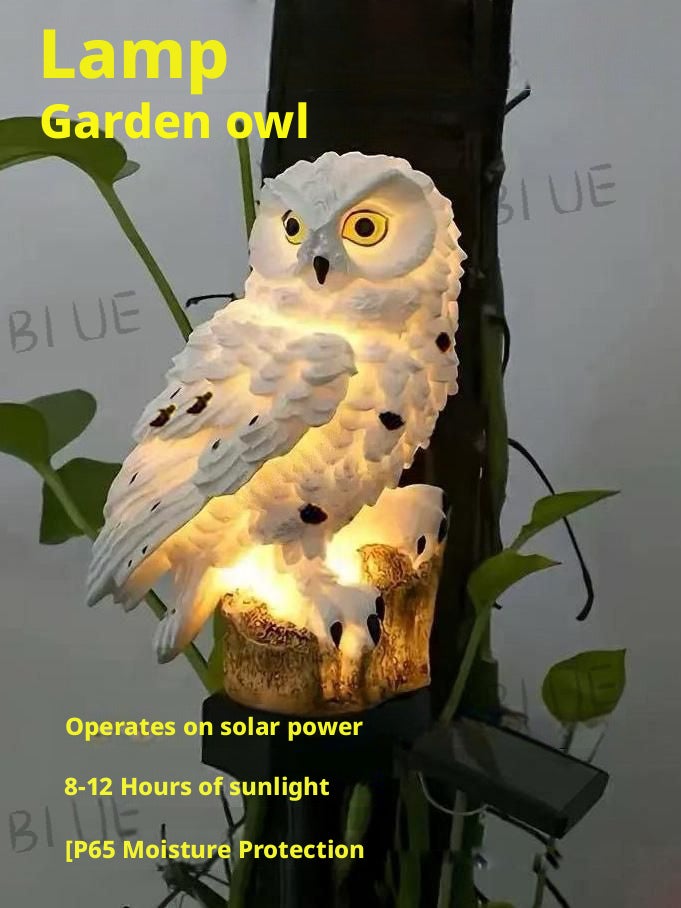 Solar Powered Owl Garden Light - Image 2