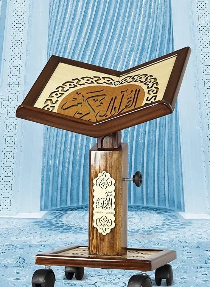 ريبنيو حامل قرآن كريم مع نقوش إسلامية مناسب لوضعية الجلوس على الأرض  - Image 2