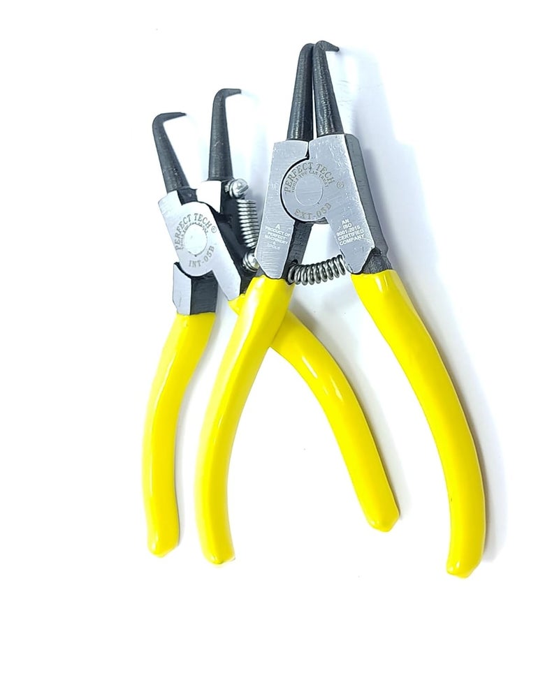 PERFECT TECH 122MM/5" Circlip Plier/ 5" Snap Ring Lock Plier (Internal Bend & External Bend) - Image 1