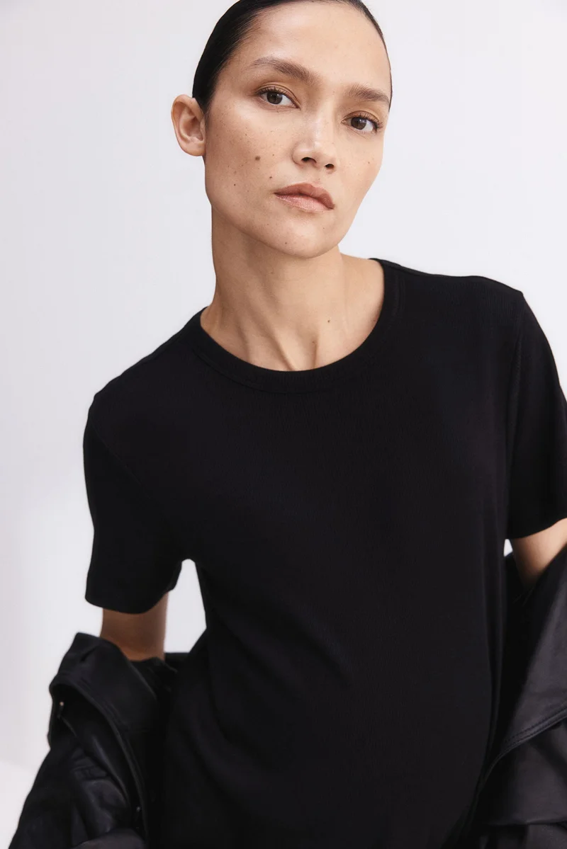 H&M MAMA Ribbed T-shirt dress