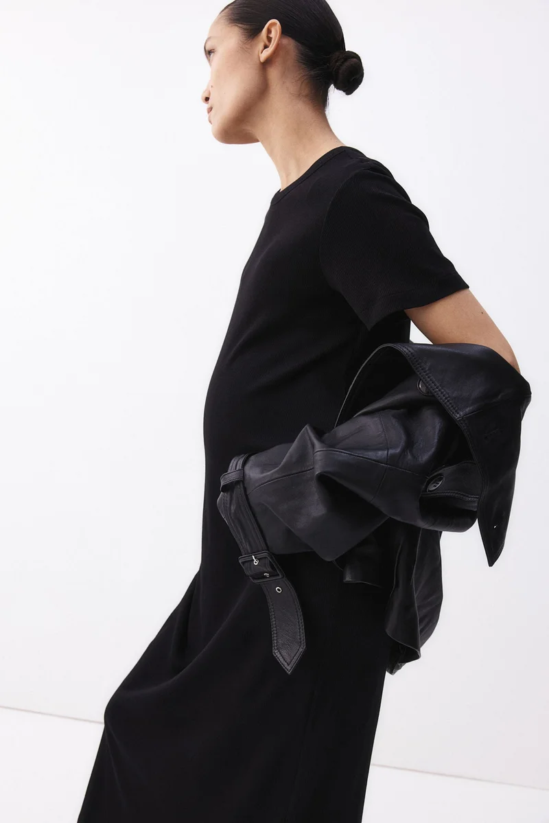 H&M MAMA Ribbed T-shirt dress