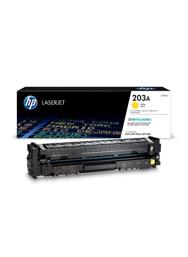 HP 203A Yellow Original LaserJet Toner Cartridge