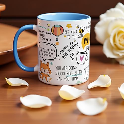 DAYS Mug of Positiv-Tea Motivational Self Care Manifest Affirmation Mindset Affirmation Mug Gift for Her Colourful Positivity Cup Christmas Gift for Her Birthday Gift Bestie - Image 4