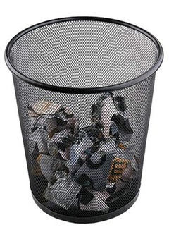 AKDC AKDC Pack of 3 Round Mash Waste Basket Trash Can Recycling Bin Perfect for Home/Office Wastebasket Recycling Bin Trash Can Bin Wastebasket Trash Cans Waste Basket Bin Trash  - Image 3