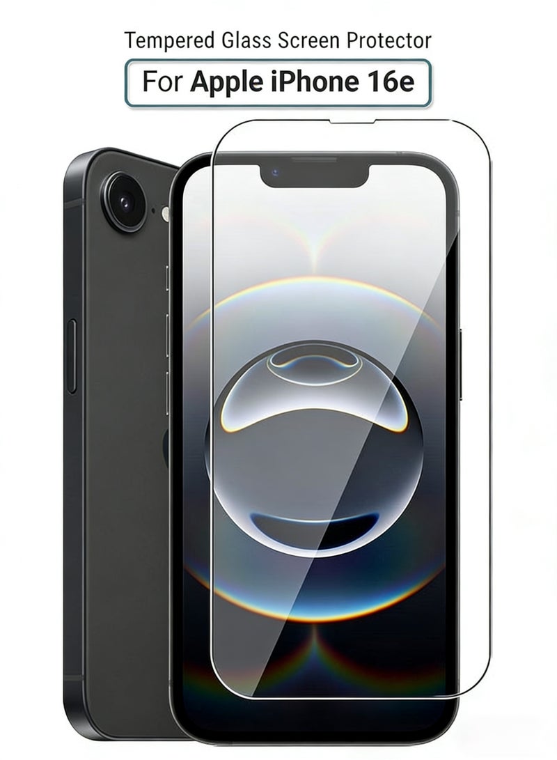 مستقبل نوفا واقي شاشة زجاجي مقوى لهاتف آيفون 17e/16e من آبل - شفافية عالية، ملمس ناعم، مقاوم للانفجار، حواف منحنية سلسة، سهل التركيب، واقي شاشة لهاتف آيفون 17e/16e من آبل - Image 2