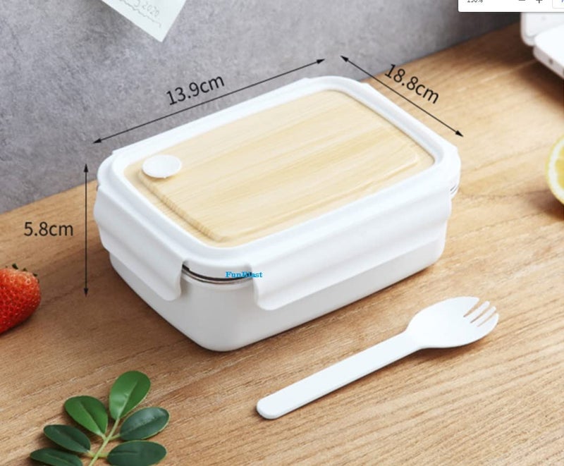 FunBlast Lunch Box for Kids - Insulated Tiffin Box, Stainless Steel Lunch Box with Spoon, Double Layer Leak-Proof Lunch Box for School, Office Men & Women (Multicolor)