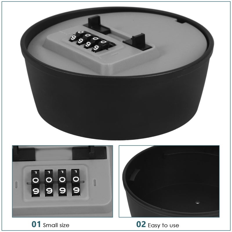 House Key Lock Box Key Lock Box Resettable Code Combination Keys Lock Box Key Lock Box Outdoor Lock Box Keys Code Combination Lock Security Lock Box - Image 2