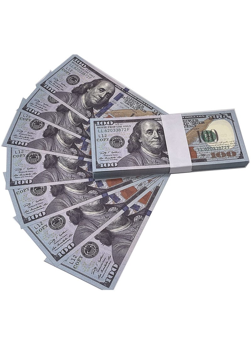 Pink Demon - 1000 Pieces Prop Money Full Print 2 Sided Motion Picture Money Face Money Dollar Bills Realistic Money Stacks,Copy Money Play Money That Looks Real for Movie, TV, Videos - Image 1