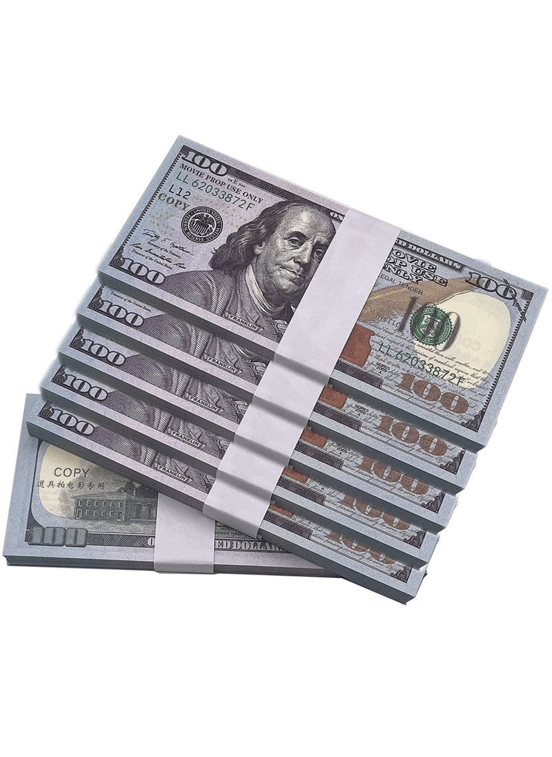 Pink Demon - 1000 Pieces Prop Money Full Print 2 Sided Motion Picture Money Face Money Dollar Bills Realistic Money Stacks,Copy Money Play Money That Looks Real for Movie, TV, Videos - Image 1