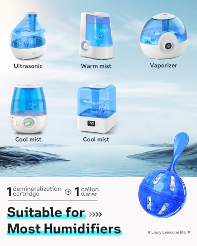 Leemone Humidifier Cleaner 12 Pack, Demineralization Cleaning Ball, Works in All humidifiers and Fish Tanks, Purifies Water, Prevents Hard Water Build-Up, Reduces Scale - Image 3