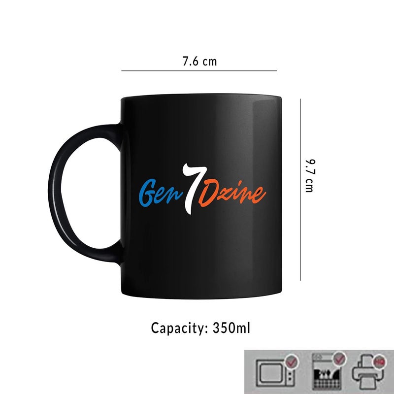 Gen7 YNWA l Full Black Printed Coffee Mug Liverpool l Ceramic Mug 11 oz Black 350 ml Pack of 1 - Image 4